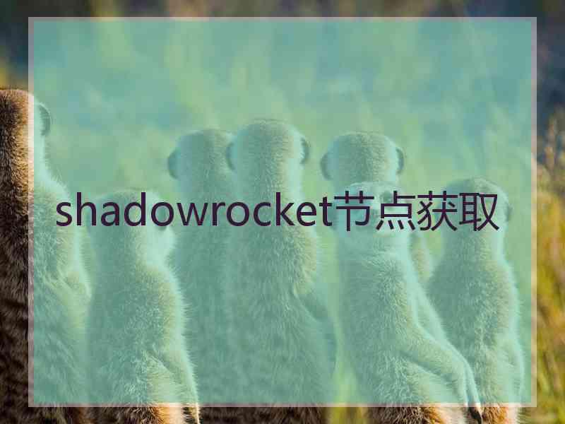 shadowrocket节点获取