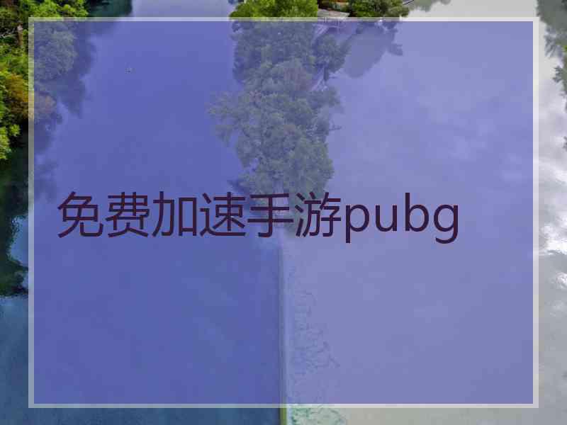 免费加速手游pubg