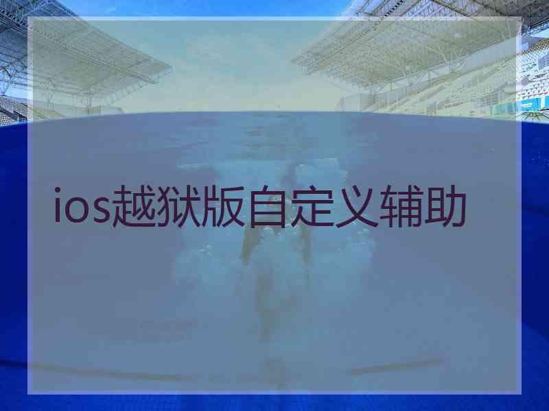 ios越狱版自定义辅助