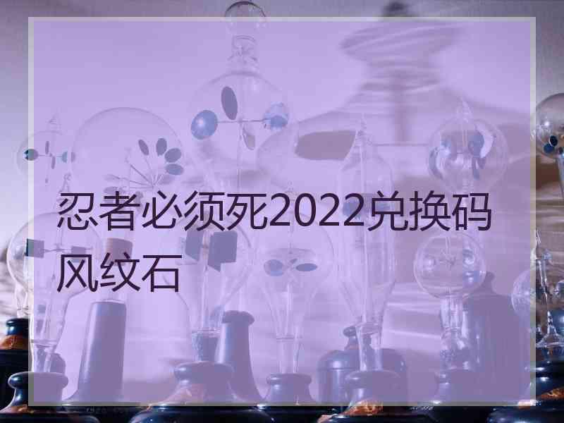 忍者必须死2022兑换码风纹石