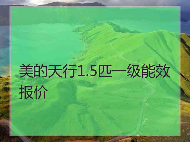 美的天行1.5匹一级能效报价