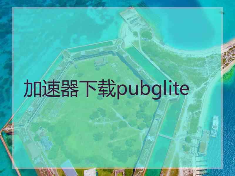 加速器下载pubglite