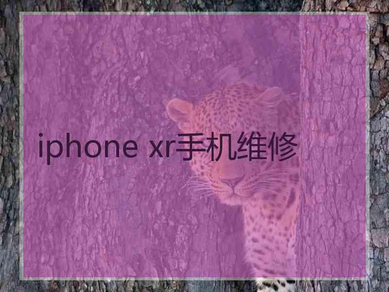 iphone xr手机维修