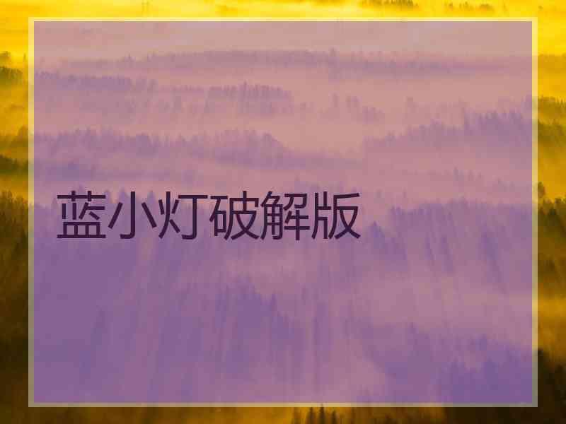 蓝小灯破解版