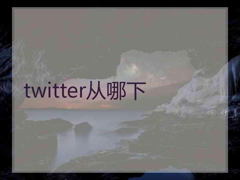 twitter从哪下