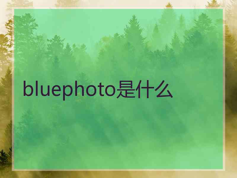 bluephoto是什么