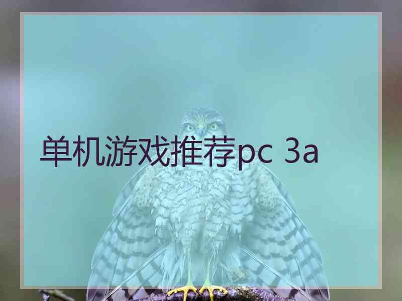 单机游戏推荐pc 3a