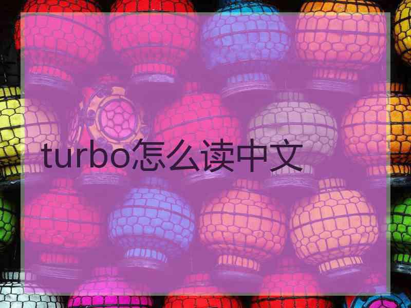 turbo怎么读中文