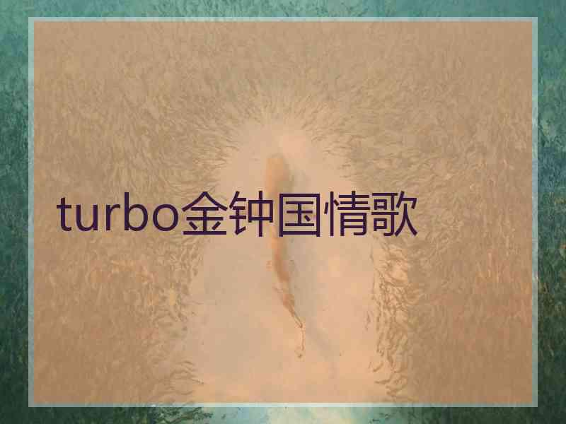 turbo金钟国情歌