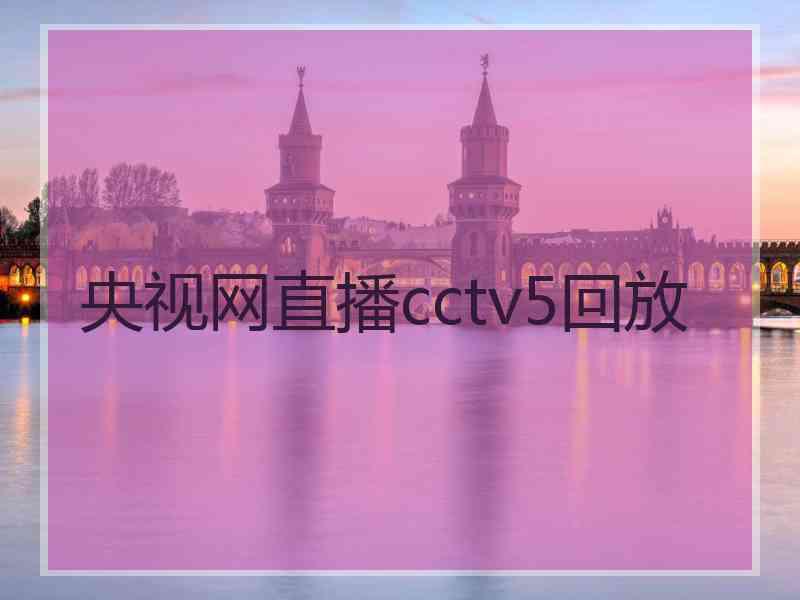 央视网直播cctv5回放