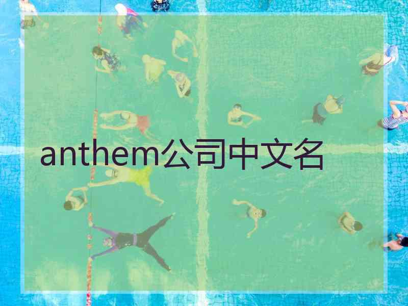 anthem公司中文名