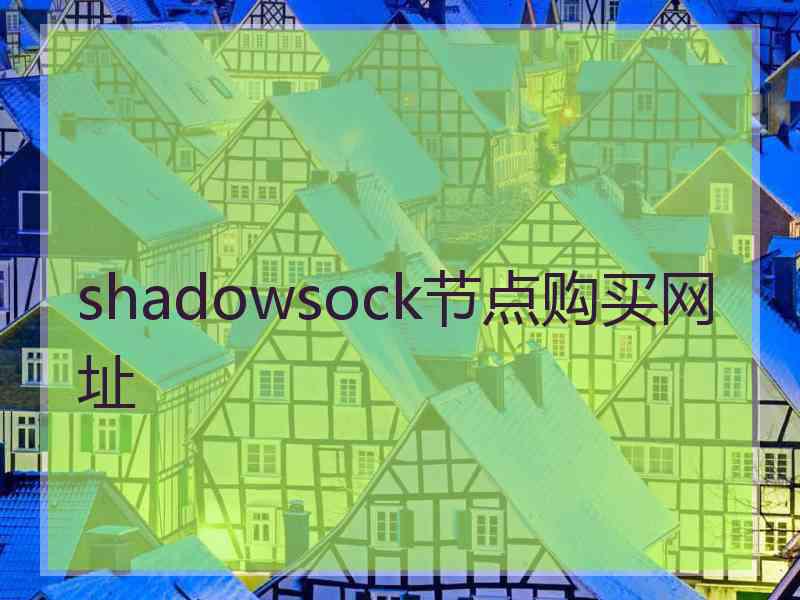 shadowsock节点购买网址