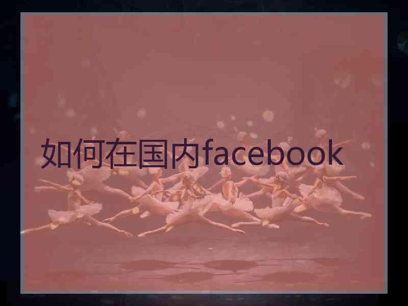 如何在国内facebook