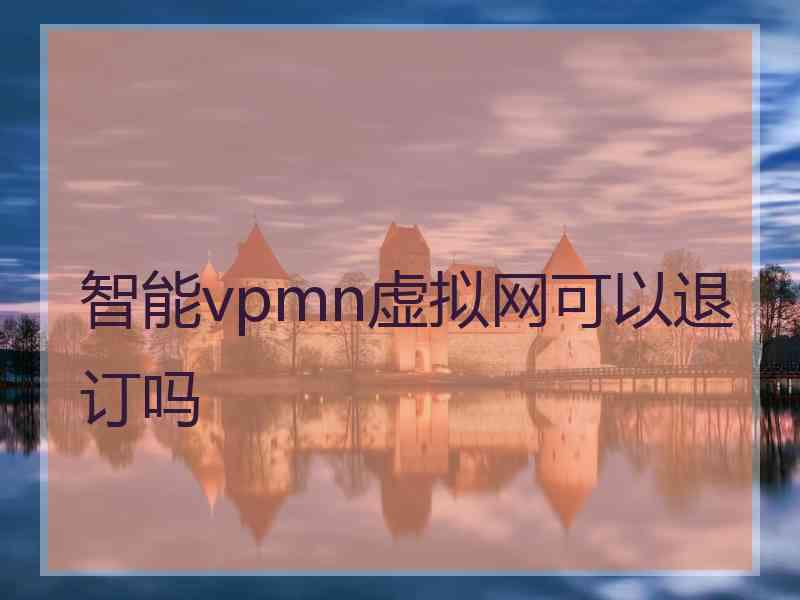 智能vpmn虚拟网可以退订吗