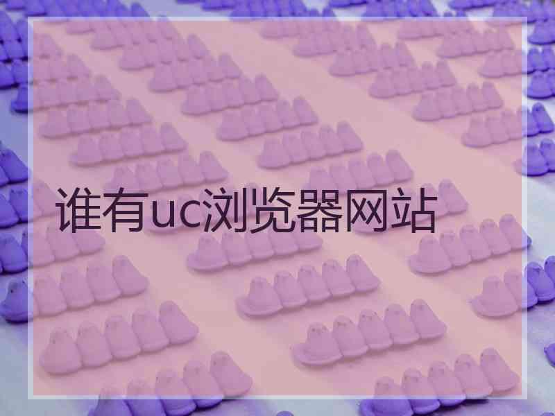 谁有uc浏览器网站