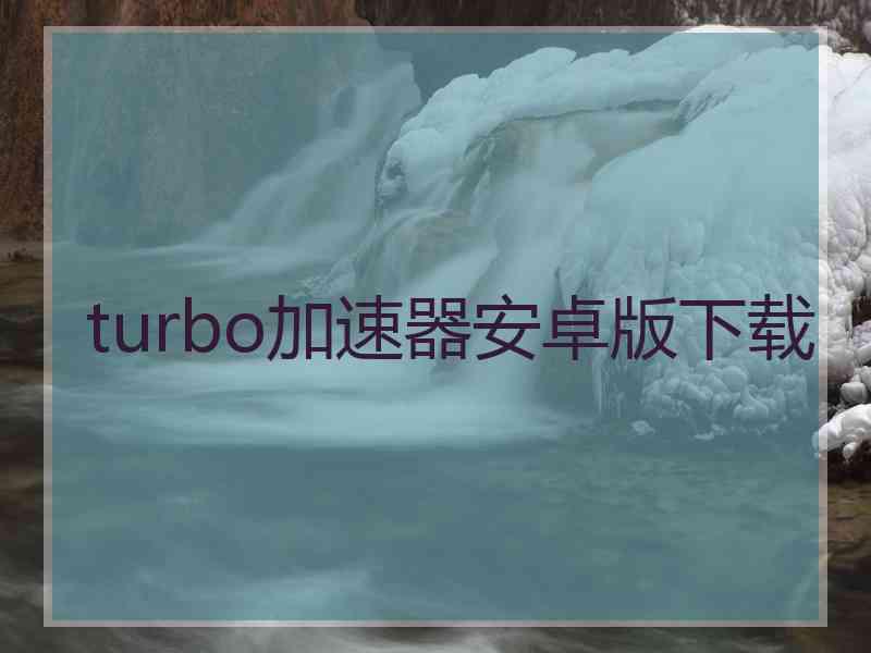 turbo加速器安卓版下载