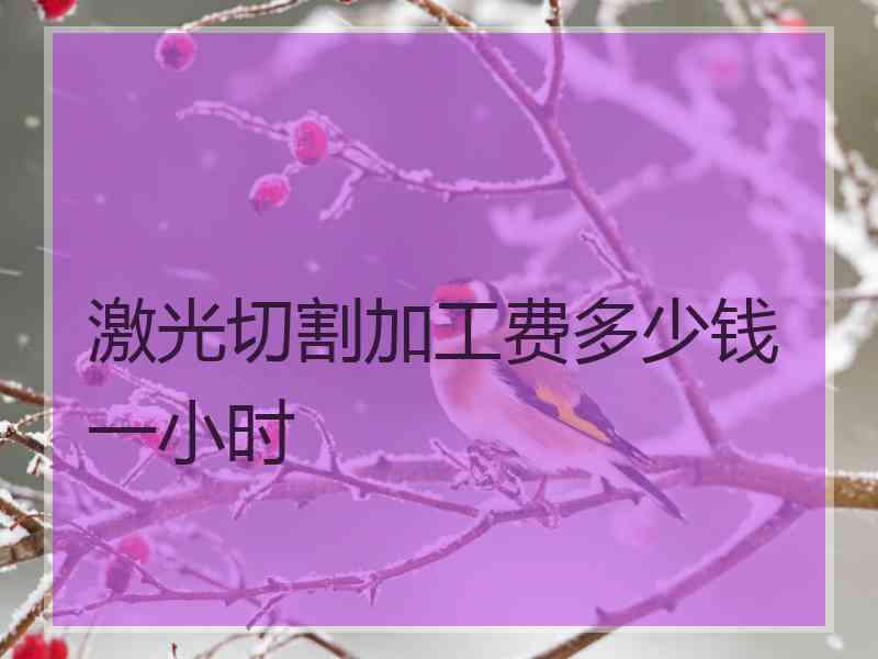 激光切割加工费多少钱一小时