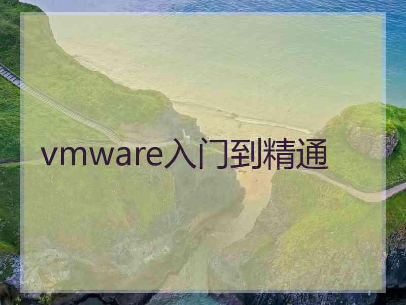 vmware入门到精通