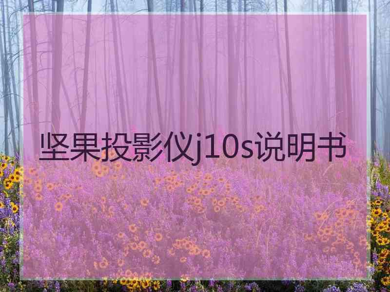 坚果投影仪j10s说明书