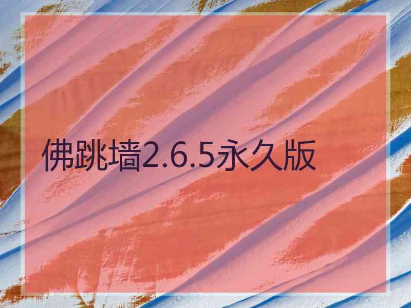 佛跳墙2.6.5永久版