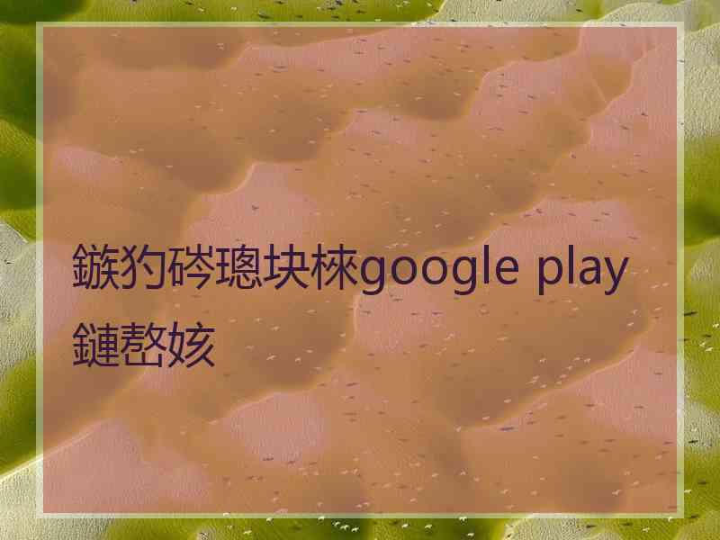 鏃犳硶璁块棶google play鏈嶅姟