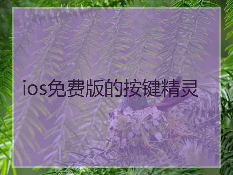 ios免费版的按键精灵