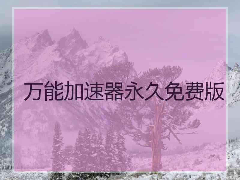 万能加速器永久免费版