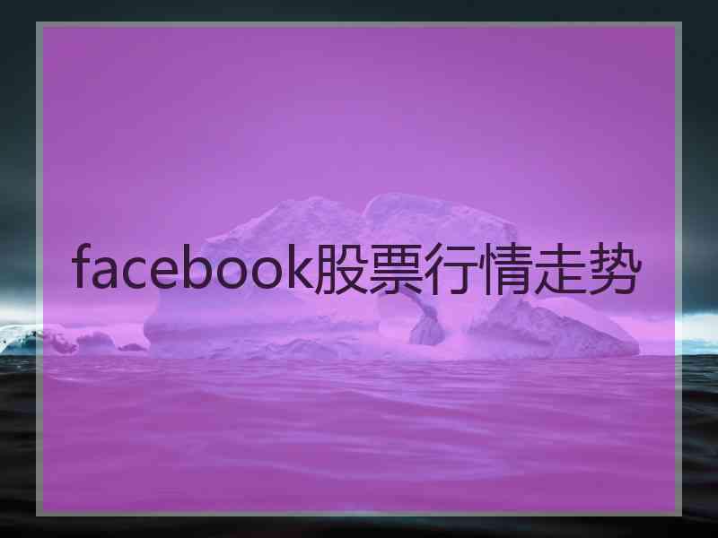 facebook股票行情走势