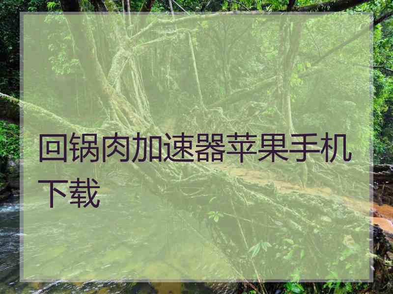 回锅肉加速器苹果手机下载