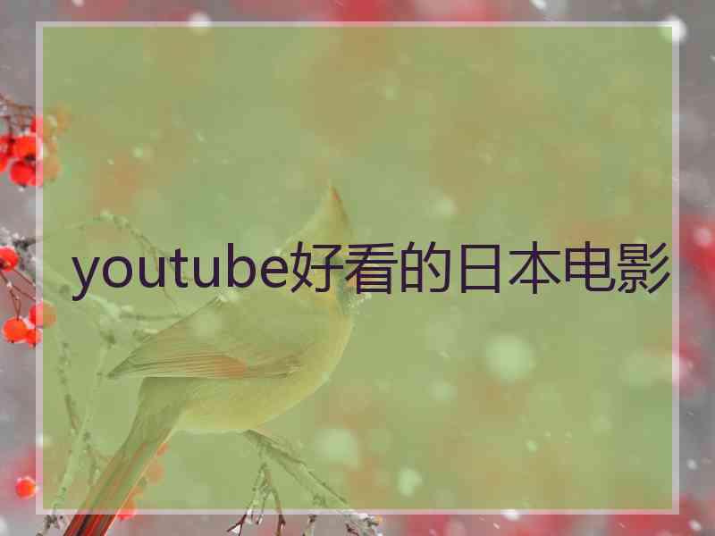 youtube好看的日本电影