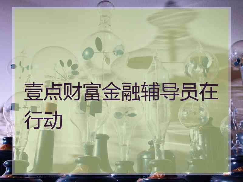 壹点财富金融辅导员在行动