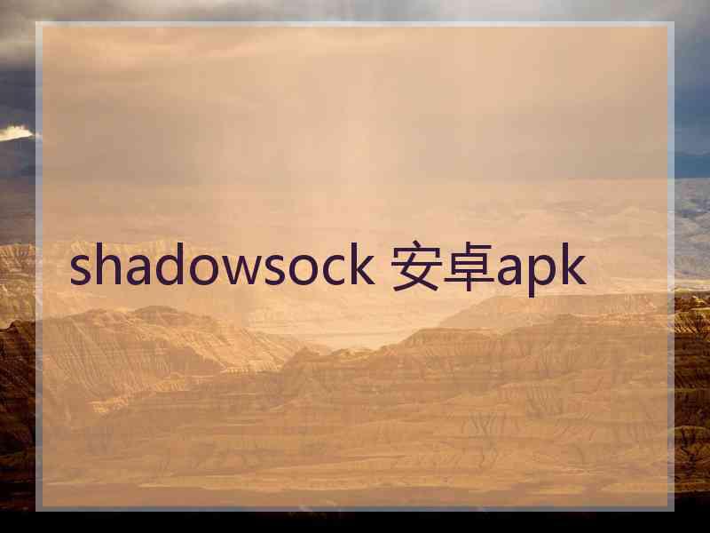 shadowsock 安卓apk