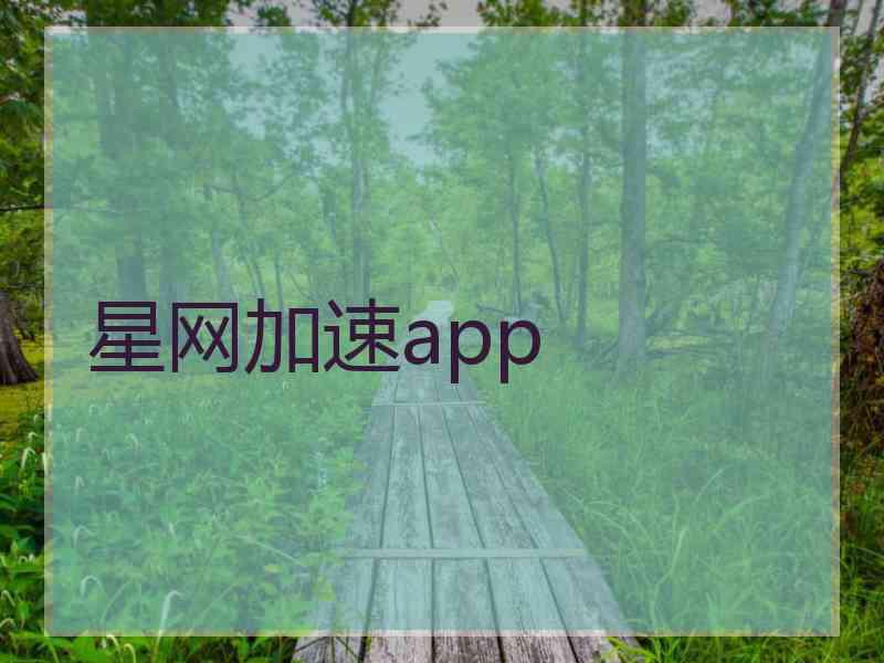 星网加速app