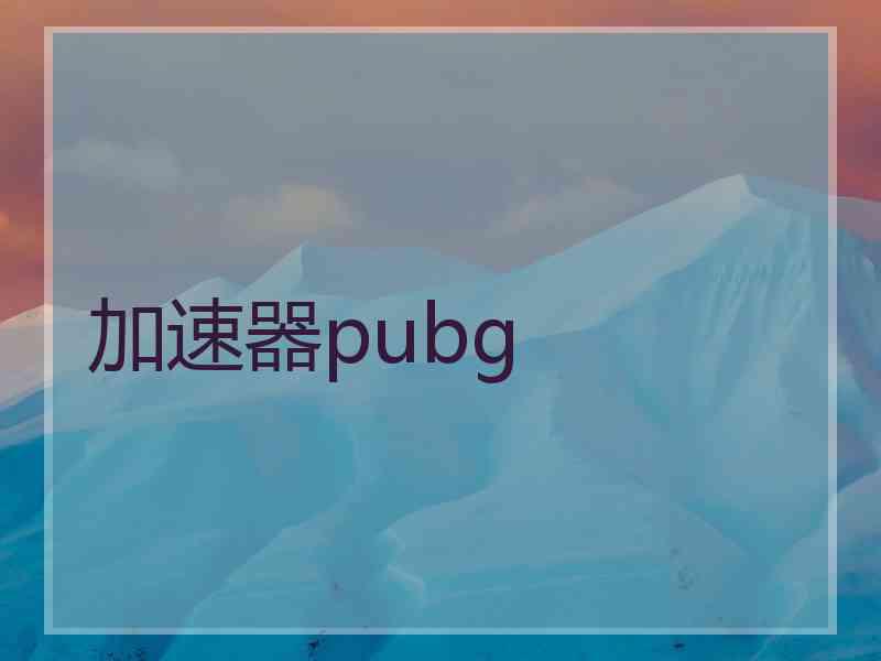 加速器pubg