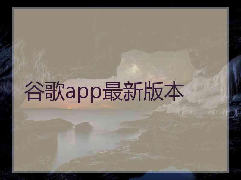 谷歌app最新版本