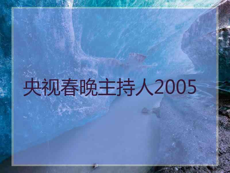 央视春晚主持人2005