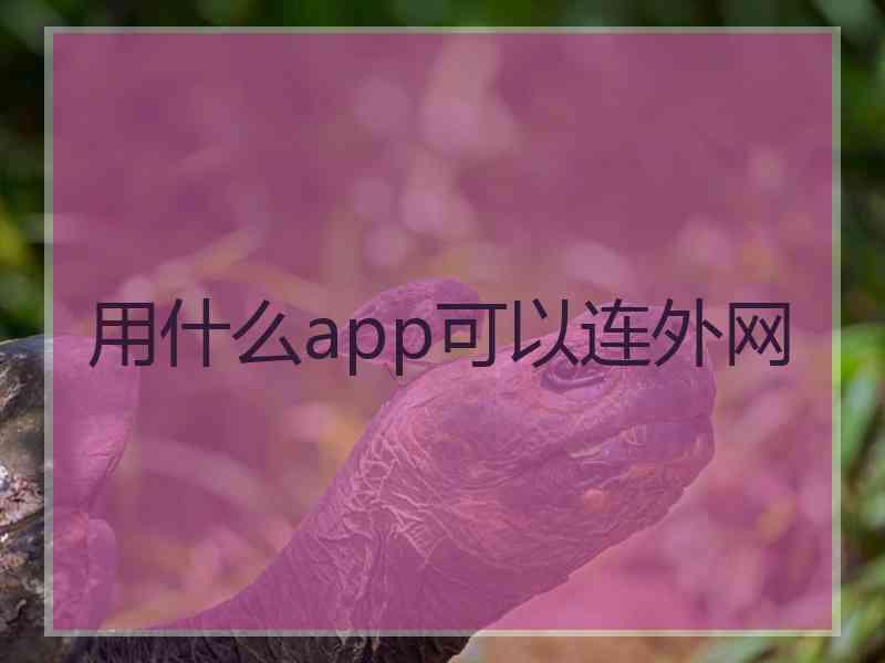 用什么app可以连外网