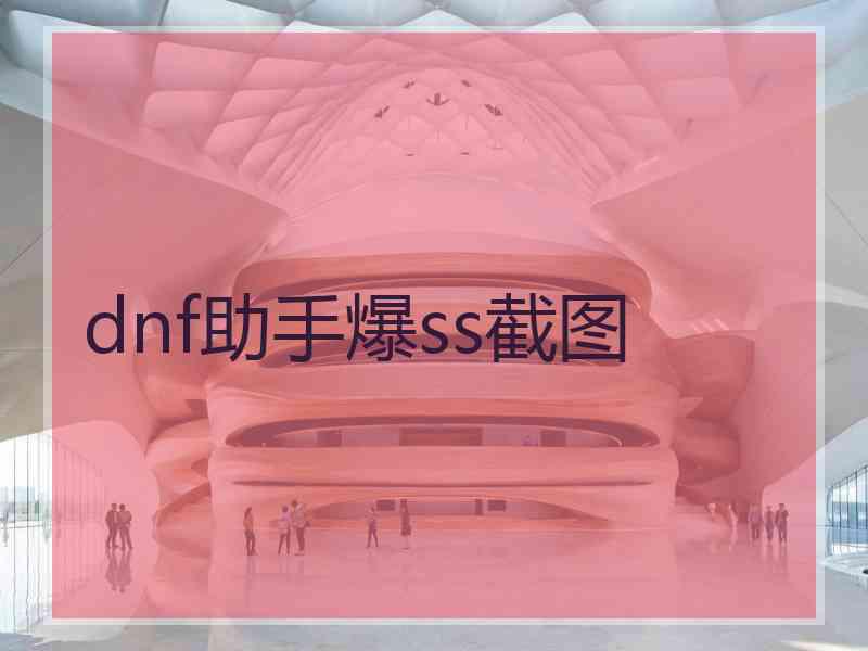 dnf助手爆ss截图