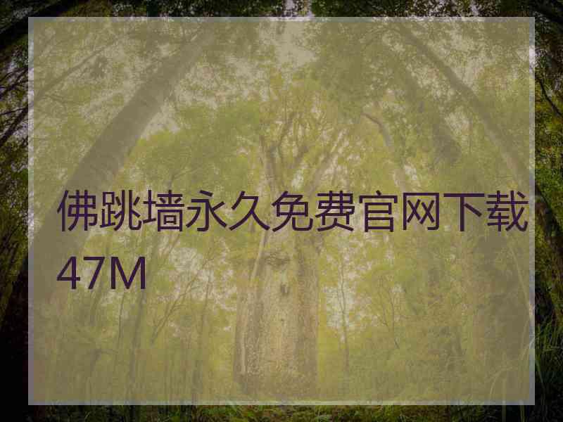 佛跳墙永久免费官网下载47M