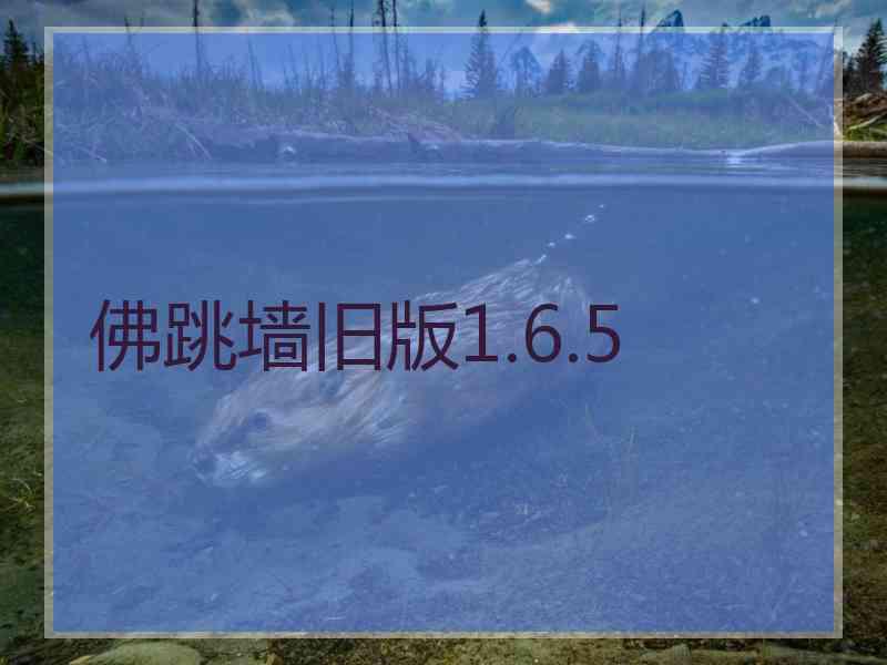 佛跳墙旧版1.6.5