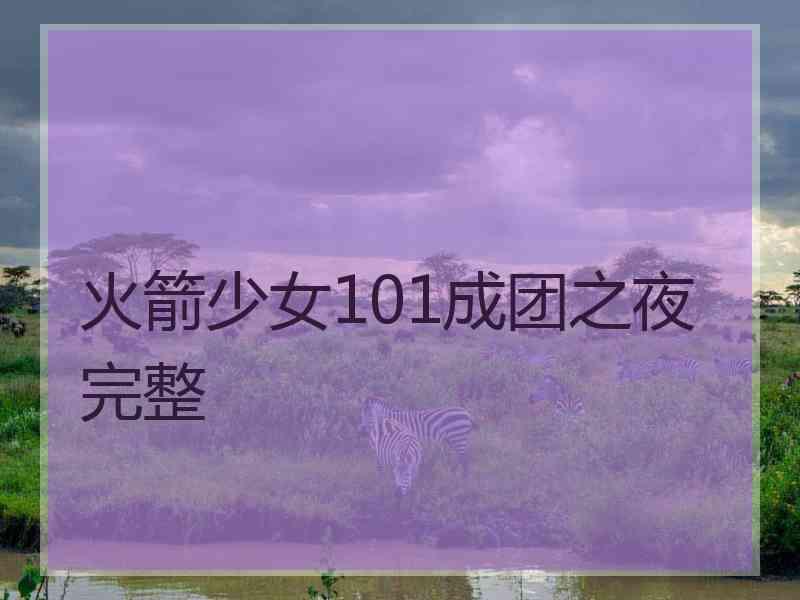 火箭少女101成团之夜完整