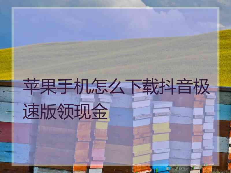 苹果手机怎么下载抖音极速版领现金