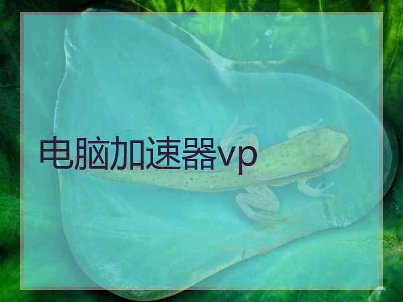 电脑加速器vp