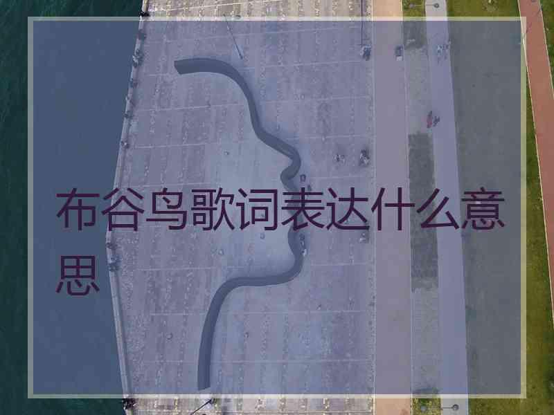 布谷鸟歌词表达什么意思