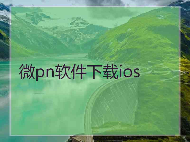 微pn软件下载ios