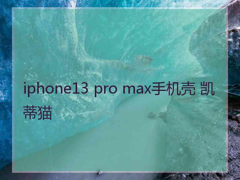 iphone13 pro max手机壳 凯蒂猫