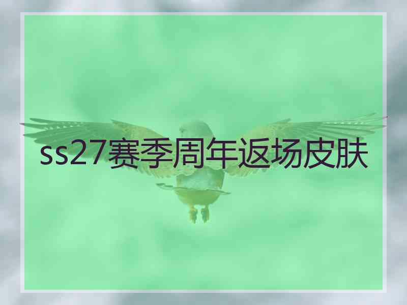 ss27赛季周年返场皮肤