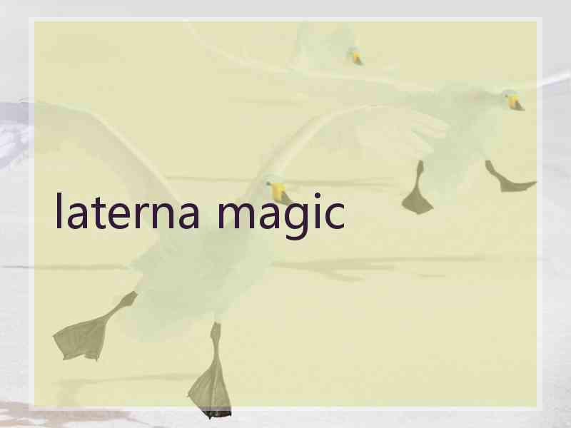 laterna magic