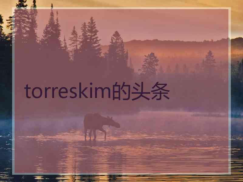 torreskim的头条