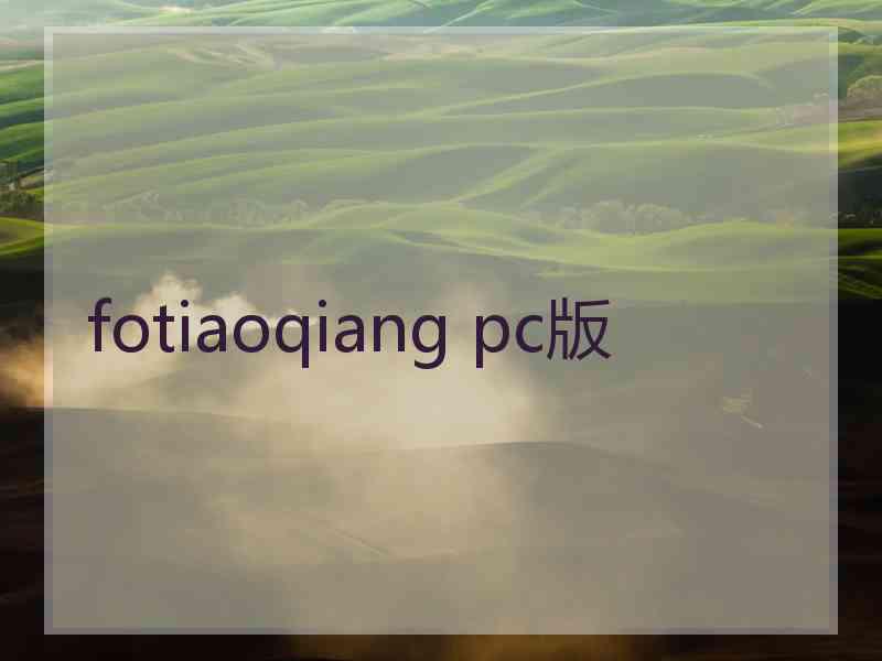 fotiaoqiang pc版